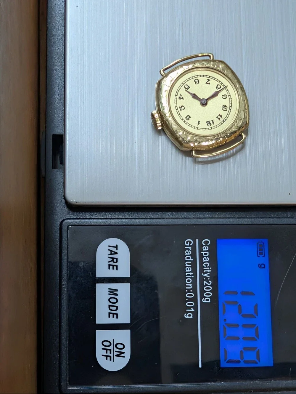 Antique 1920s Art Deco A LeCoultre Swiss 15 Jewel 14K Gold Fill Watch Case AS/IS